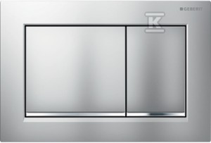 Przycisk spłukujący Omega30, przedni, chrom mat, easy-to-clean