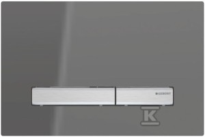 Przycisk spłukujący Sigma50, przedni, szkło dymione    115.788.SD.2
