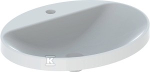 Umywalka Variform wpuszczana w blat, owalna, B60 cm, H17.8 cm,