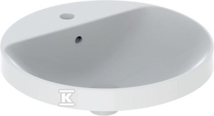 Umywalka Variform wpuszczana w blat, okrągła, z półką, D48 cm,