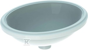 Umywalka podblatowa Variform, owalna, B49.5 cm, H18 cm, T42 cm,