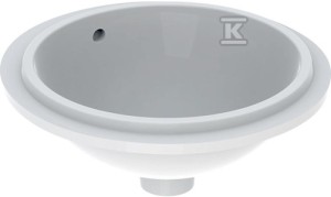 Umywalka podblatowa Variform, okrągła, D33 cm, H18 cm, z przelewem,