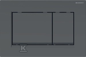 Przycisk spłukujący Sigma30, przedni, czarny mat-czarny-czarny mat, easy-to-clean