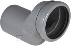 Kolano odpływowe d90 z odsadzką 5cm    388.352.29.1