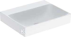 Umywalka stawiana na blat One prostokątna, odplyw pionowy, B50 cm,