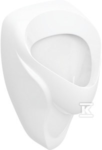 Pisuar Alex, B38 cm, H64.5 cm, T35 cm, dopływ z