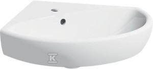 Umywalka kompaktowa Selnova narożna, B59 cm, H18 cm, T56 cm,