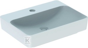 Umywalka Variform stawiana na blat, prostokątna, B60 cm, H15.8 cm,