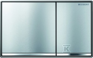 Przycisk spłukujący Omega60, przedni / górny, chrom szczotk.