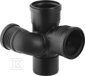 Czwórnik odsadzkowy Geberit Silent-PP GTKA 87.5G d90/90/75 prawy