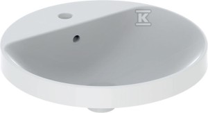 Umywalka Variform wpuszczana w blat, okrągła, z półką, D48 cm,