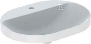 Umywalka Variform wpuszczana w blat, eliptyczna, B60 cm, H17.8 cm,