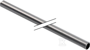 Rura stalowa gwintowana GW1 1/2" gwint wewnętrzny, L=2000mm do mocowania