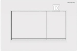 Przycisk spłukujący Sigma30, przedni, biały-biały mat-biały    115.883.11.1
