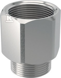 Złączka gwintowana nakrętno-wkrętna GW1 1/2"xGZ3/4", stalowa ocynkowana (kanalizacja HDPE) o