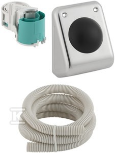 Przycisk spłukujący pneumatyczny WC nożny, naścienny    115.918.00.1