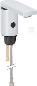 Bateria umywalkowa elektroniczna Typ 186 bez mieszacza, zasilanie bateryjne, chrom