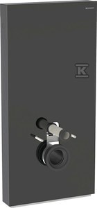 Moduł sanitarny Monolith Plus do WC wiszącego, H101, czarny, boki