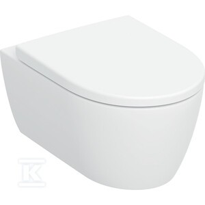 Zestaw wiszącej miski WC Geberit iCon, lejowa, ukryte mocowania, TurboFlush,