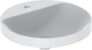 Umywalka Variform wpuszczana w blat, okrągła, z półką, D48 cm,
