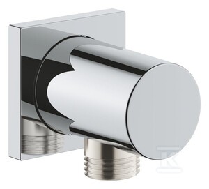 Kolanko przyłączeniowe Grohe Rainshower ścienne, chrom, z kwadratową rozetą o