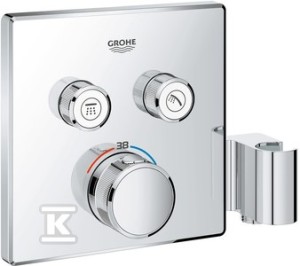 Bateria termostatyczna Grohtherm SmartControl do obsługi dwóch wyjść wody, ze
