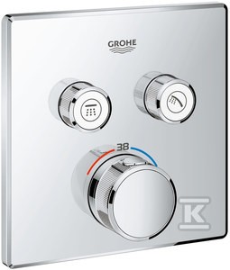 Bateria termostatyczna Grohtherm SmartControl do obsługi dwóch wyjść wody o