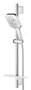 Zestaw prysznicowy Rainshower SmartActive 130 Cube z drążkiem prysznicowym 600
