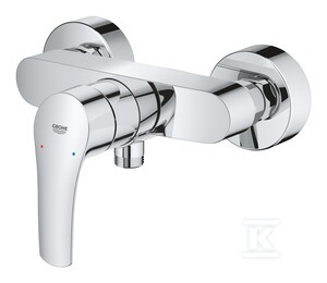 Bateria wannowa Grohe Eurosmart jednouchwytowa, chrom, montaż ścienny natynkowy, głowica