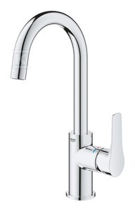 Bateria umywalkowa Grohe Eurosmart jednouchwytowa, rozmiar S, chrom, ogranicznik przepływu