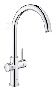 System gotujący wodę Grohe Red Duo kuchenny, chrom, bateria i