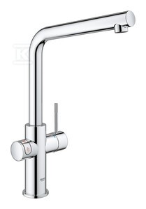 System gotujący wodę Grohe Red Duo kuchenny, chrom, bateria i