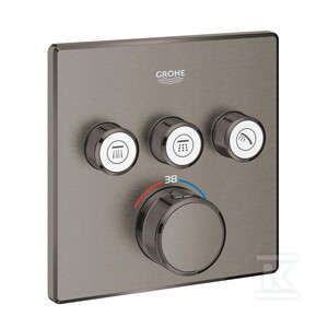 Bateria termostatyczna Grohtherm SmartControl do obsługi trzech wyjść wody, blokada