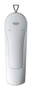 Bateria umywalkowa Grohe Eurosmart jednouchwytowa, rozmiar S, chrom, ogranicznik przepływu