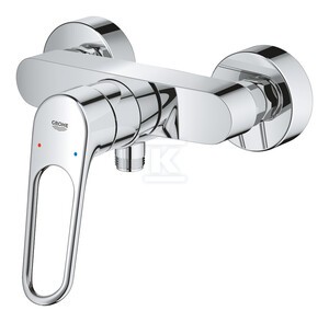 Bateria wannowa Grohe Eurosmart jednouchwytowa, chrom, montaż ścienny natynkowy, głowica