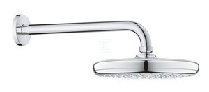 Deszczownica Tempesta 210 z ramieniem 286 mm, 1 strumień, chrom,