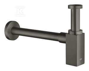 Syfon odpływowy do umywalki, brushed hard graphite