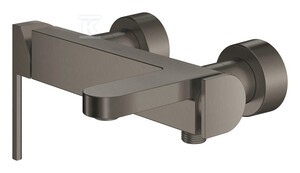 Bateria wannowa Grohe Plus jednouchwytowa, brushed hard graphite, montaż ścienny