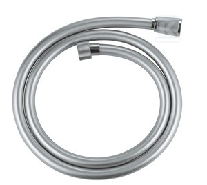 Silverflex Wąż prysznicowy, chrom, 1250 mm, radełkowane nakrętki, zabezpieczony przed