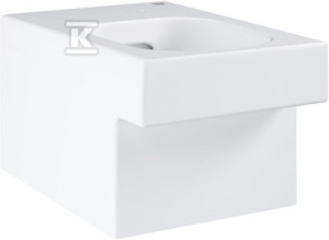 Cube Ceramics Miska WC wisząca, biała, bez kołnierza, ukryte mocowania,