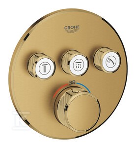 Bateria termostatyczna Grohtherm SmartControl do obsługi trzech wyjść wody, brushed