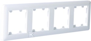 LUMINA Ramka 4-krotna pionowa, biały    WL5140 w
