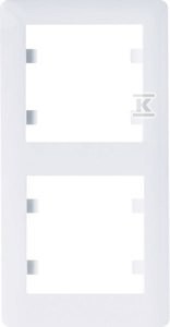 LUMINA Ramka 2-krotna pionowa, biały    WL5120 w