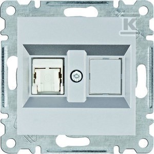 LUMINA Gniazdo komputerowe pojedyczne RJ45 kat.6 UTP, srebrny