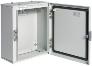 Obudowa stalowa 350x300x160 mm, IP65, drzwi stalowe pełne
