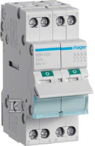 Rozłącznik izolacyjny modułowy 4P 25A 400VAC    SBN425