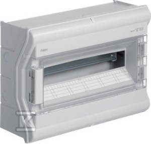 Rozdzielnica n/t IP65 odporna na UV przetłoczenia 1R/18M (1x18) o
