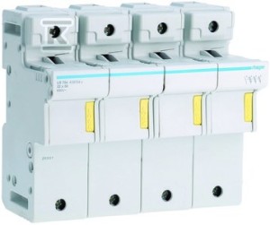 Podstawa bezpiecznikowa modułowa 3P+N do wkładki bezpiecznikowej cylindrycznej L58 22x58