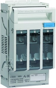 Rozłącznik bezpiecznikowy NH00 3P 160A 690VAC szyny 40 mm odpływ