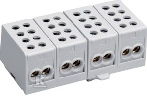 Zaciski rozgałęźne 4-polowe 2x25/2x35 mm2    KH35A w